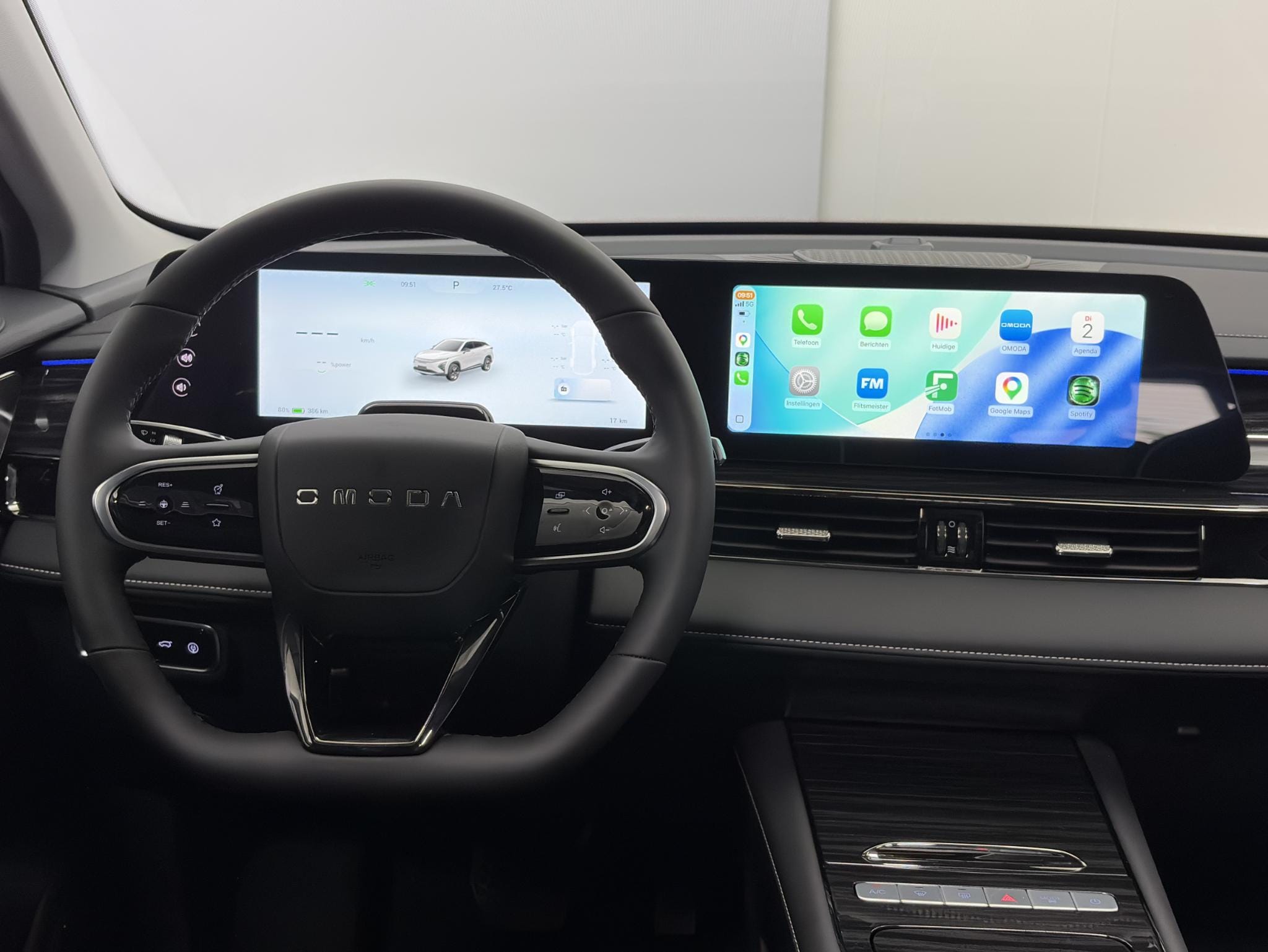 Omoda 5 EV Premium 61 kWh Heel compleet met schuifdak, lederen bekleding en rondom camera's afbeelding 22